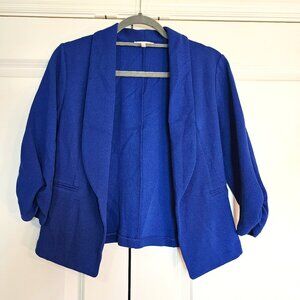 Maurices Cropped Blue Blazer Size Small